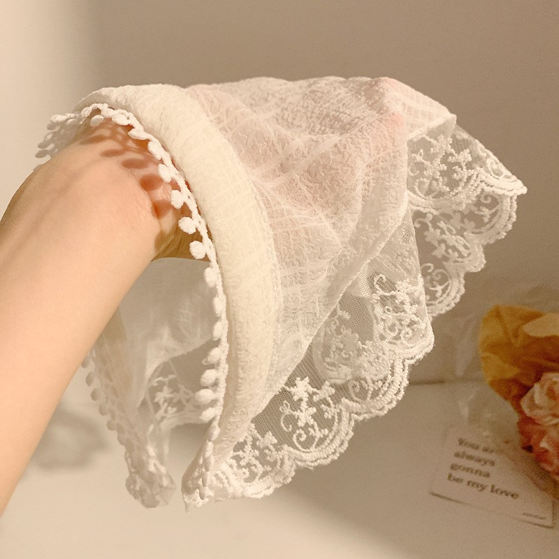 Luxury Bags Girls - Head Triangle Scarf Headband Premium Lace