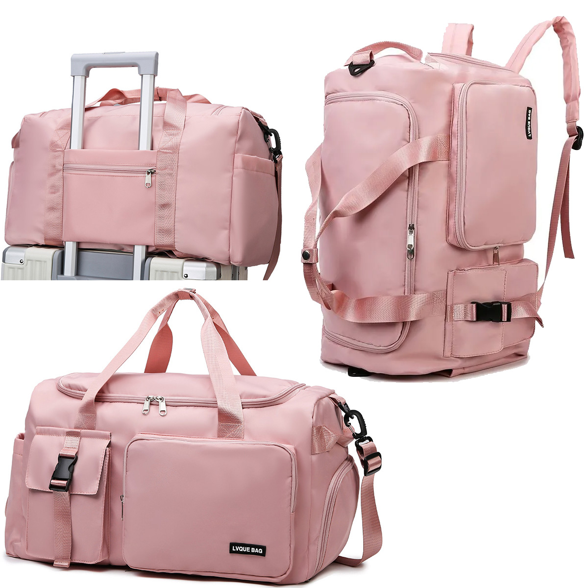 Weekender Bag Duffle - Sports Gym Bag Travel Dry Wet