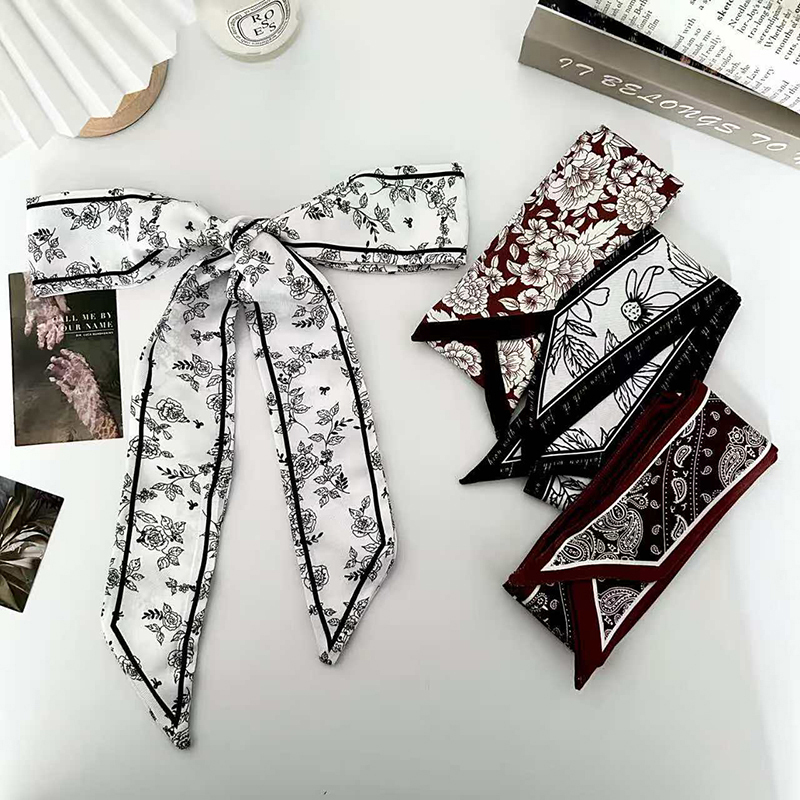Luxury Bags Duffle - Luxury Fashion Woman Skinny Silk Scarf
