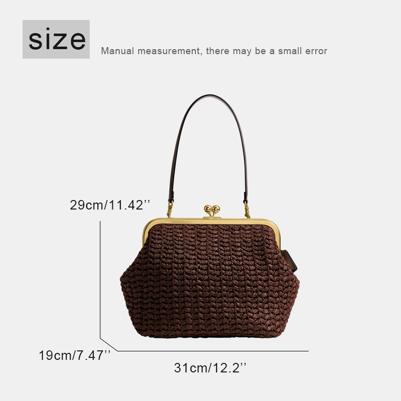 Hand-Woven Kisslock Frame Shou - Luxury Bags On Sale recension och pris