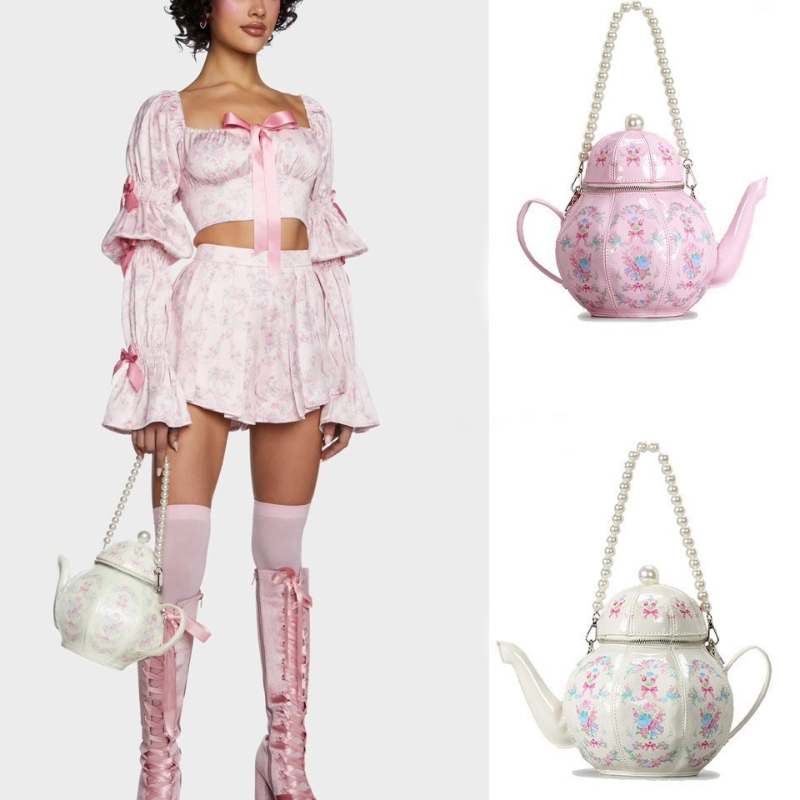 Pearl Chain Teapot Crossbody B - Luxury Bags On Sale recension och pris