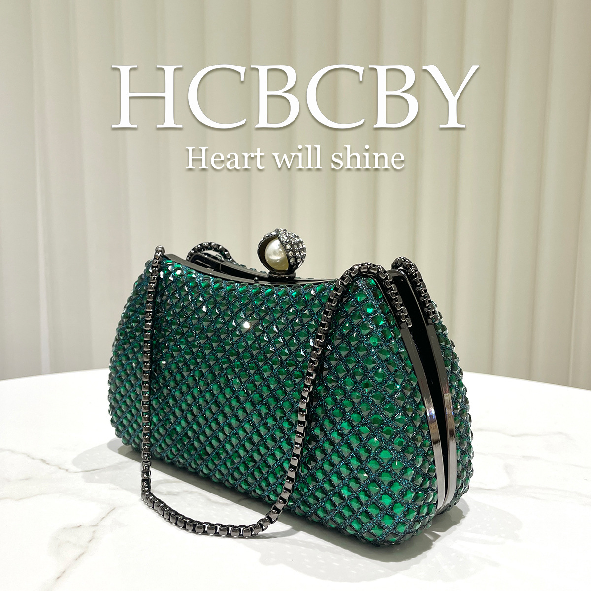 Dark green light luxury flash  - Luxury Bags Green recension och pris