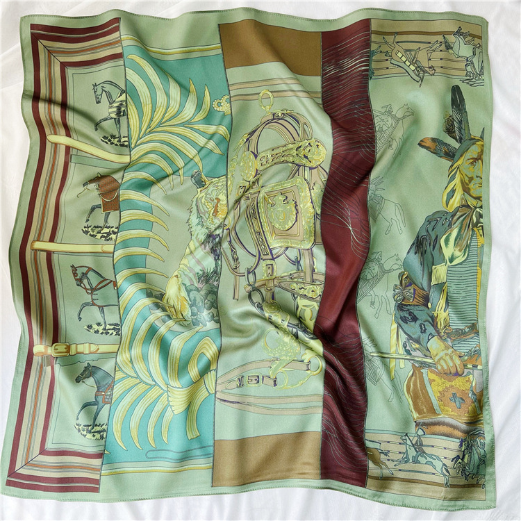 Small Mulberry Silk Scarf 65CM - Luxury Bags Green recension och pris