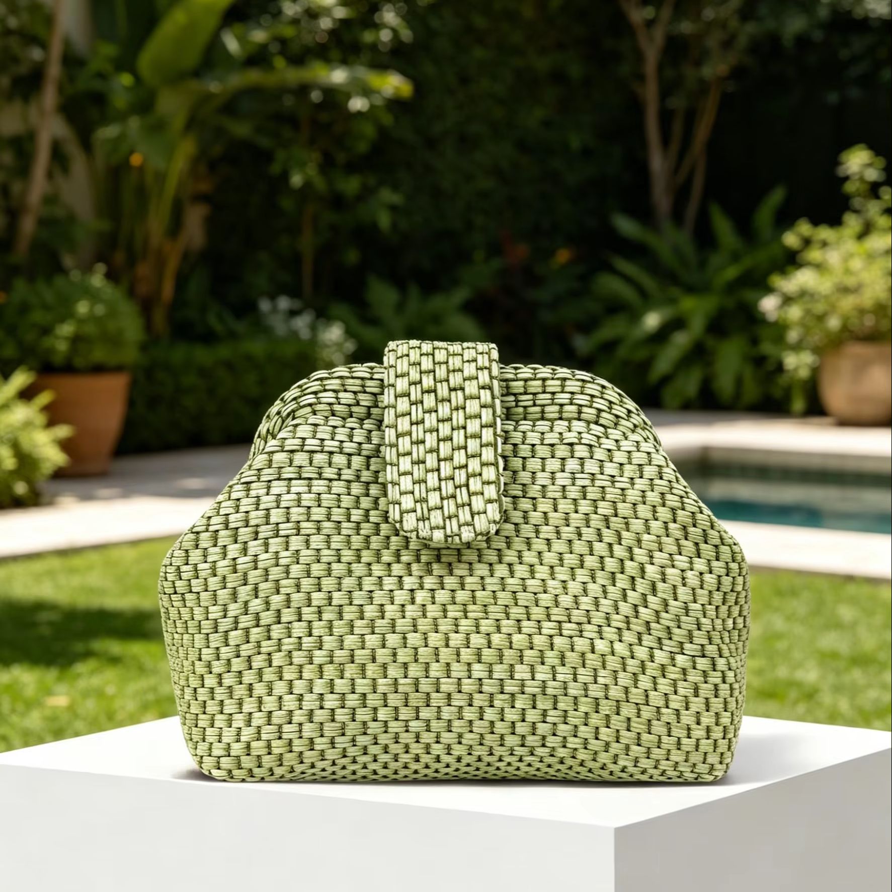 French-Style Light Luxury Hand - Luxury Bags Green recension och pris