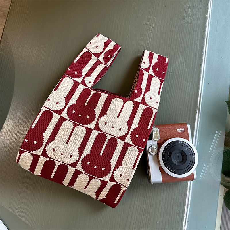 Miffy Red Knit Luxury Tote Bag - Luxury Bags Luggage recension och pris