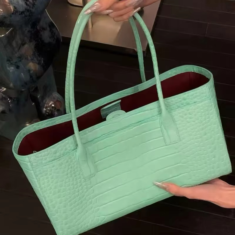 Free Shipping Crocodile-emboss - Luxury Bags Green recension och pris