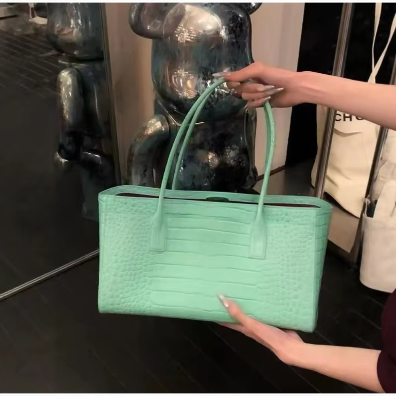 Free Shipping Crocodile-emboss - Luxury Bags Green recension och pris