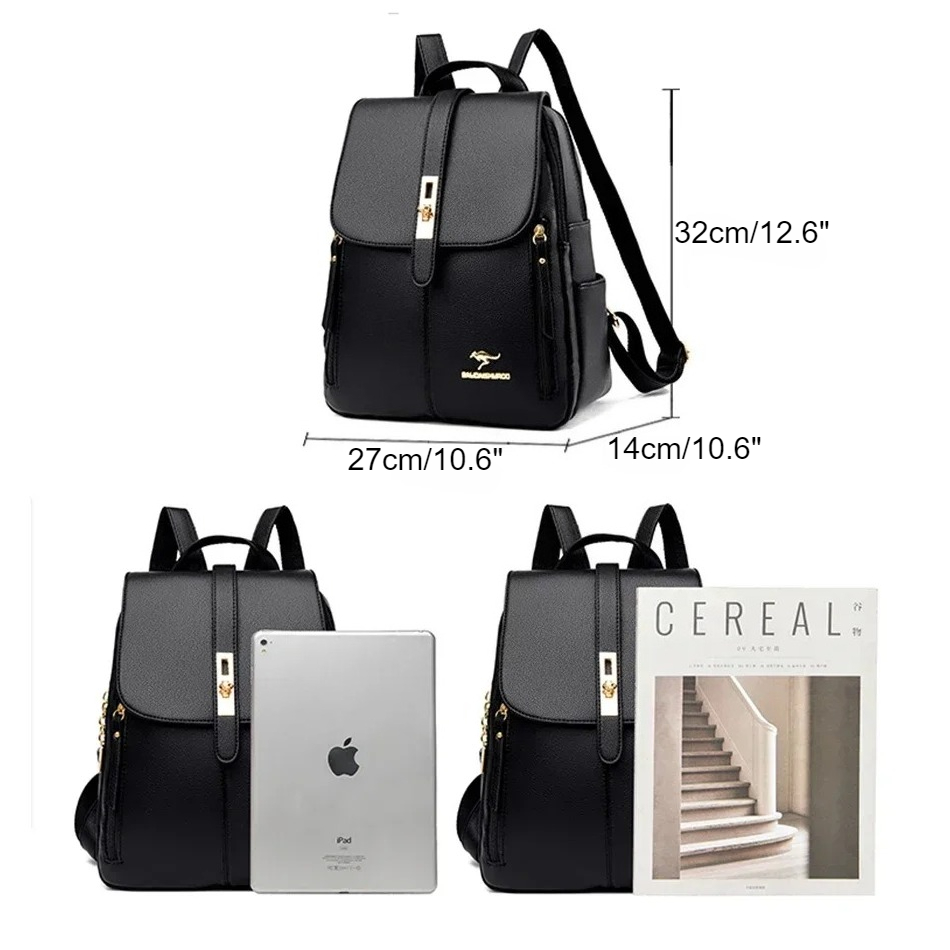 Women Leather Large Capacity B - Luxury Bags Girls recension och pris