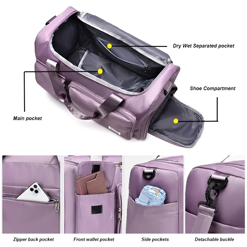 Carry On Travel Bag Large Capa - Weekender Bag Duffle recension och pris