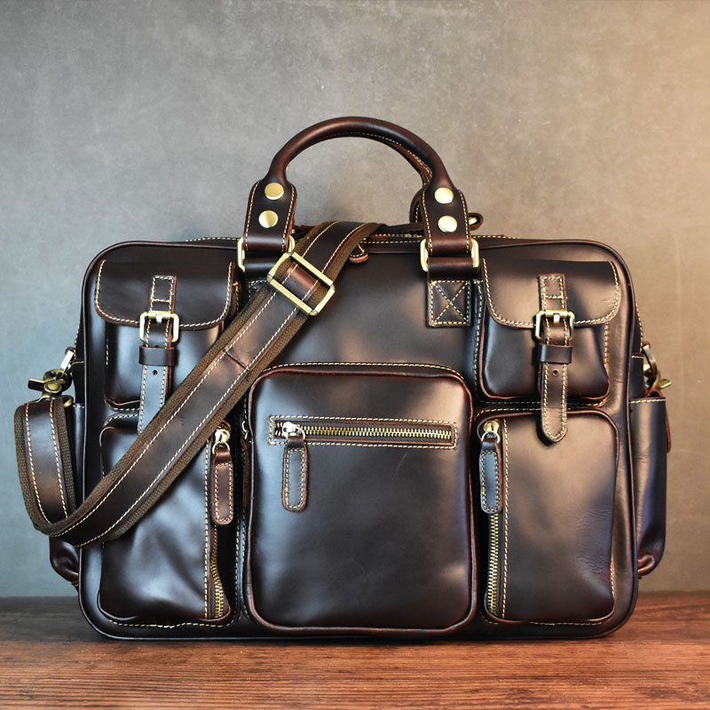 Vintage Men's Black Shoulder B - Luxury Bags Luggage recension och pris