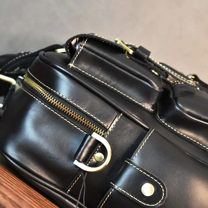 Vintage Men's Black Shoulder B - Luxury Bags Luggage recension och pris