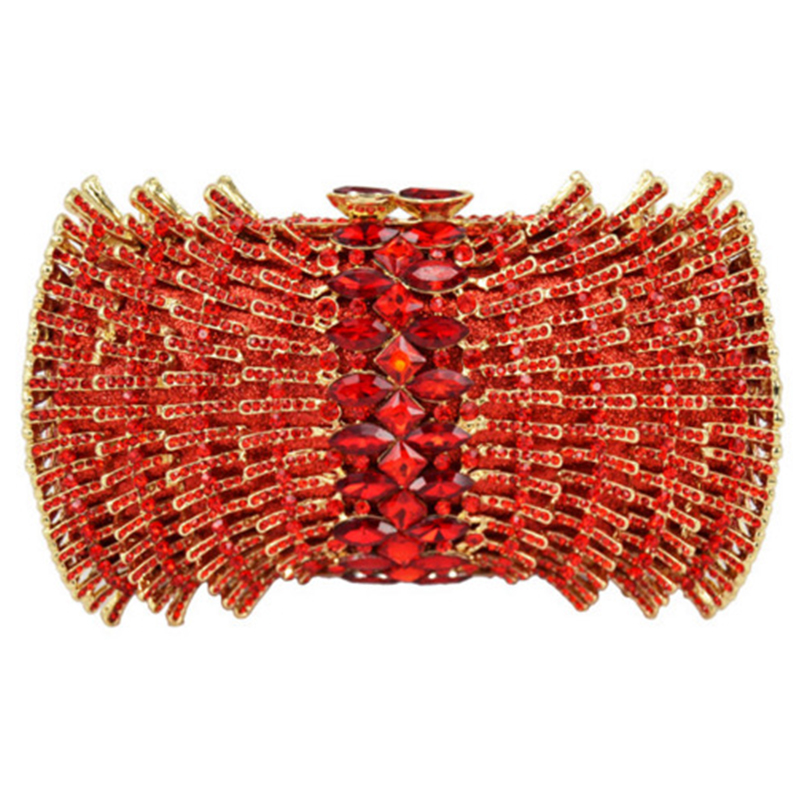 Red Rhinestone Formal Evening  - Luxury Bags Girls recension och pris