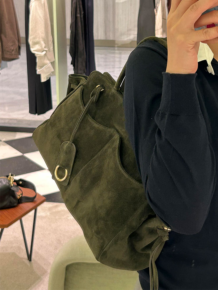Green Suede Large Capacity Tot - Luxury Bags Green recension och pris