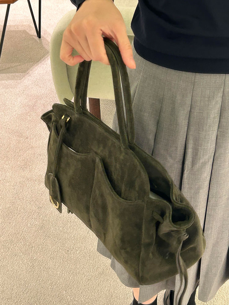 Green Suede Large Capacity Tot - Luxury Bags Green recension och pris