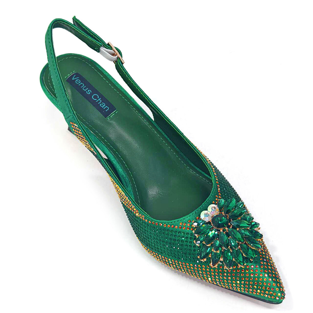 2025 Italian Design Rhinestone - Luxury Bags Green recension och pris
