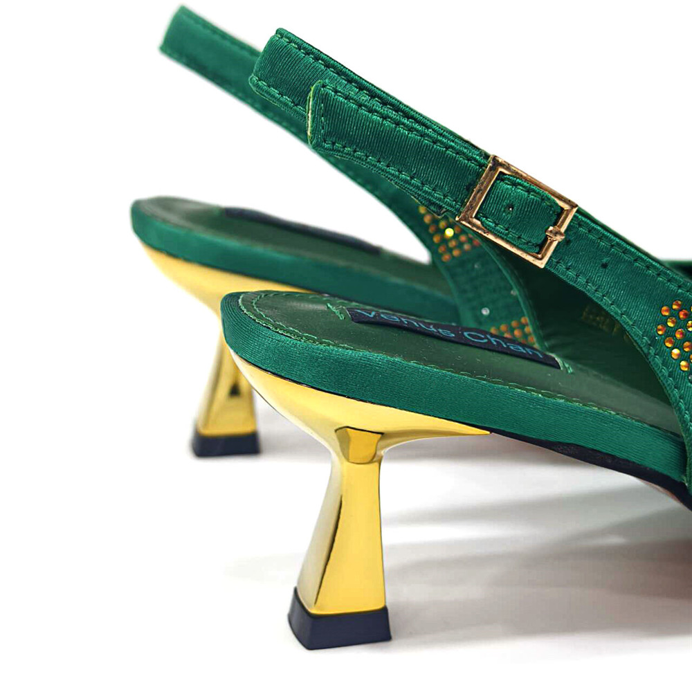 2025 Italian Design Rhinestone - Luxury Bags Green recension och pris